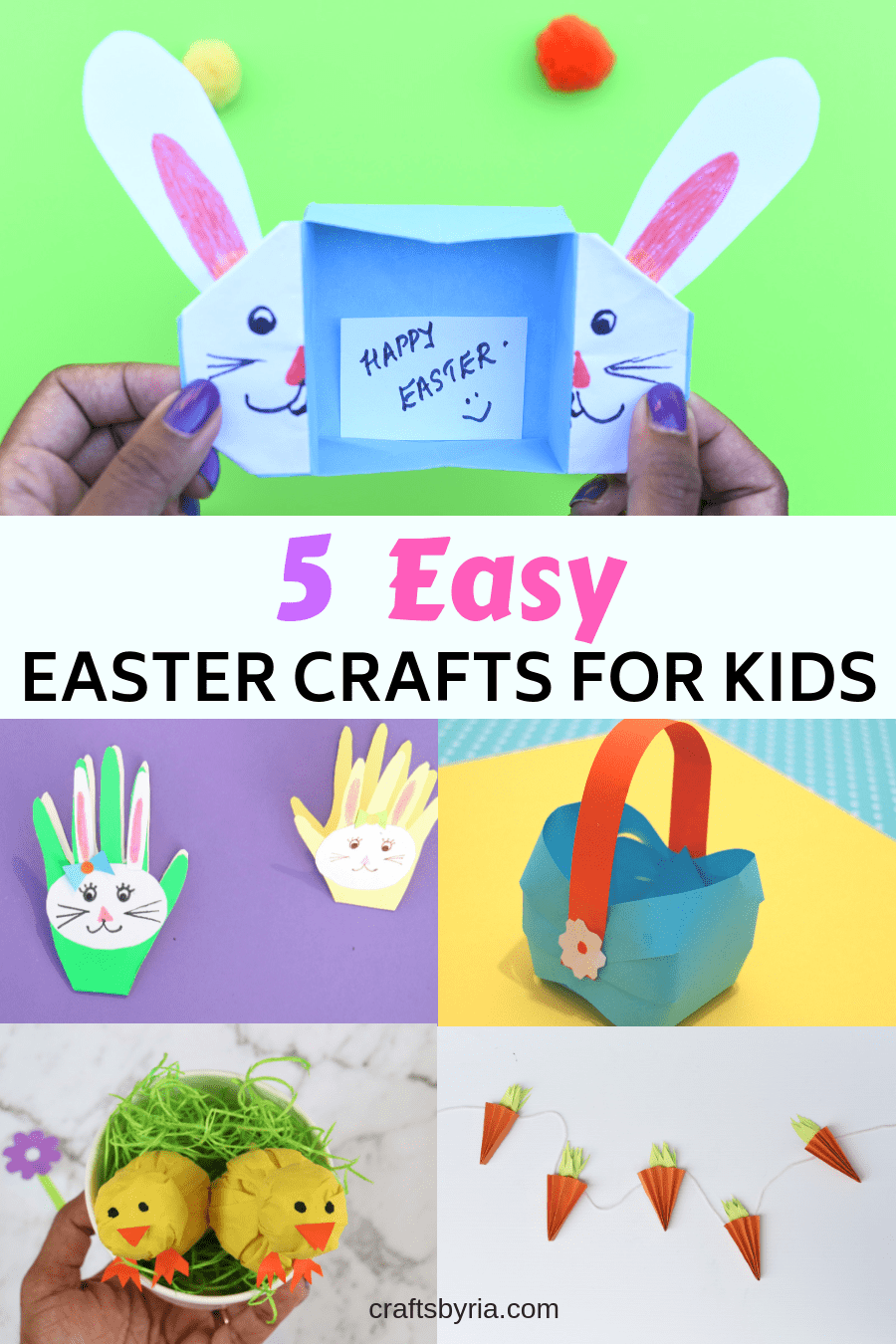 5 super cute Easter crafts with paper – Craft Gossip